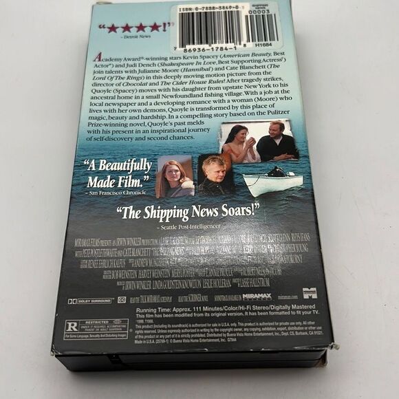 The Shipping News (VHS, 2002) Kevin Spacey, Julianne Moore, Judi Dench. - Picture 2 of 3